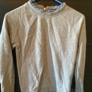 J crew mercantile ruffle collar sweatshirt